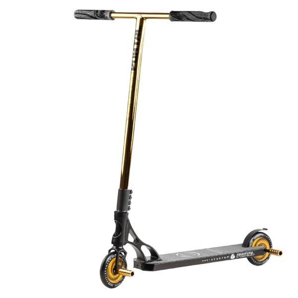 Трюковой самокат алюминиевый Best Scooter Portal желтый HIC-система Пеги колеса PU d - 120 мм ширина руля &ndash; 58 см PL-91977 фото