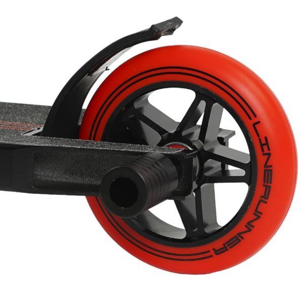Трюковий самокат алюмінієвий Best Scooter LineRunner червоний HIC-система ПЕГІ колеса PU 110мм ширина керма 52 см LR-71405 фото