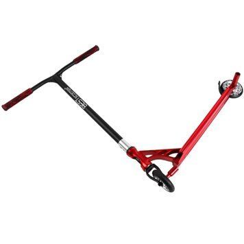 Трюковий самокат алюмінієвий Best Scooter червиний анодоване фарбування HIC-система пеги колеса PU 110мм ширина керма 60 см 28536 фото