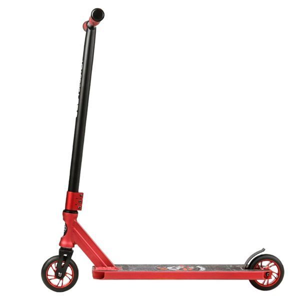 Трюковой самокат красный алюминиевый Best Scooter анодированная покраска HIC-система Пеги колеса PU d - 110мм ширина руля &ndash; 58 см BS-9811 фото