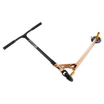 Трюковий самокат Best Scooter алюмінієвий жовтий анодоване фарбування HIC-система колеса  PU 110мм ширина керма - 60 см 55084 фото