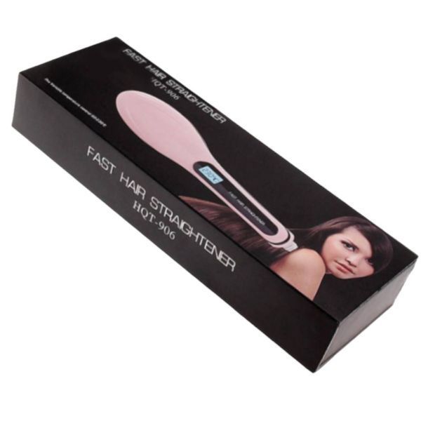 Гребінець випрямляч для волосся електричний Fast Hair Straightener  гребінець для вирівнювання волосся 50953 фото