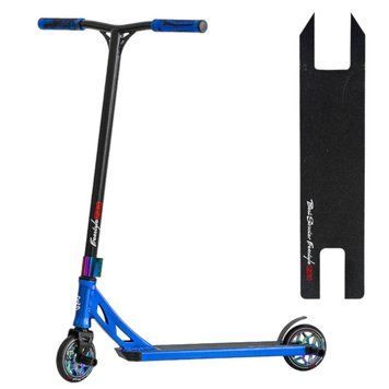 Трюковой самокат алюминиевый Best Scooter Freestyle синий HIC-система Пеги колеса PU d - 120 мм ширина руля &ndash; 58 см N- 12740 фото