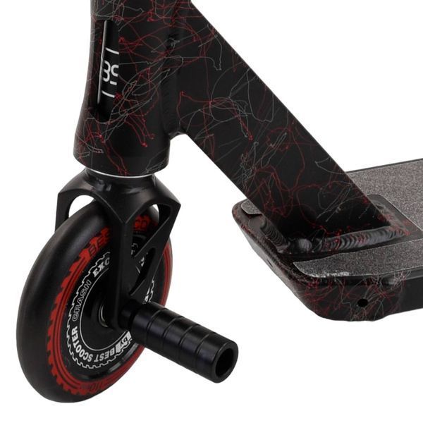 Труковий самокат Best Scooter червоний CRASH HIC система пеги алюмінієвий диск та дека, колеса PU 110мм 67839 фото