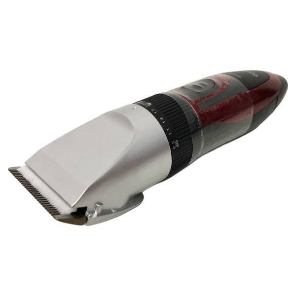 Машинка для стрижки GEMEI GM-550 триммер для бороды волос с двумя аккумуляторами красная 79227 фото