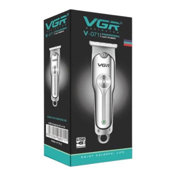 Машинка для стрижки волос аккумуляторная VGR V-071 триммер для бороды и усов V-071 фото