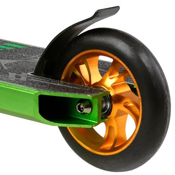 Трюковой самокат салатовый алюминиевый Best Scooter анодированная покраска HIC-система Пеги колеса PU d - 110мм ширина руля &ndash; 58 см BS-9621  фото