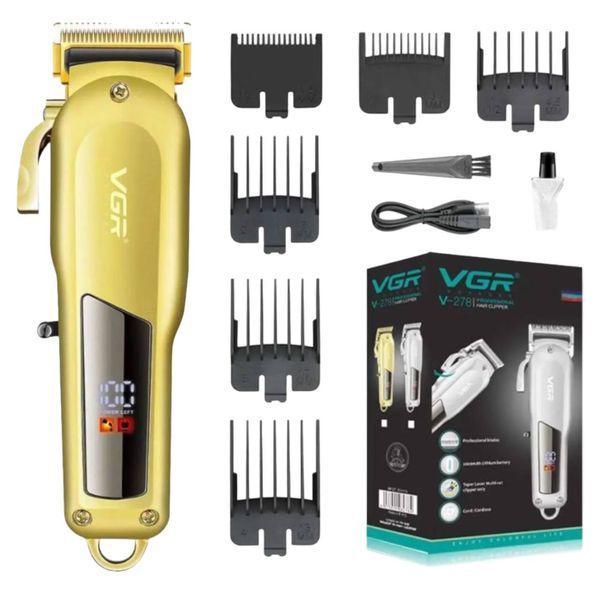 Машинка для стрижки VGR Professional Hair Clipper V-278 аккумуляторная машинка для стрижки бороды и окантовки  V-278 фото